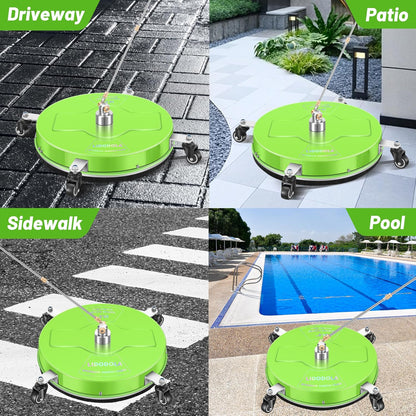 14" Pressure Washer Surface Cleaner with 4 Wheels