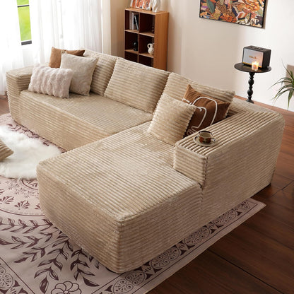 104" Cloud Sectional Couch with L-Shape Chaise