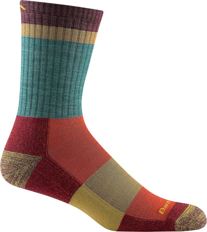 Darntough Men's Heady Stripe Micro Crew Light Cushion Sock