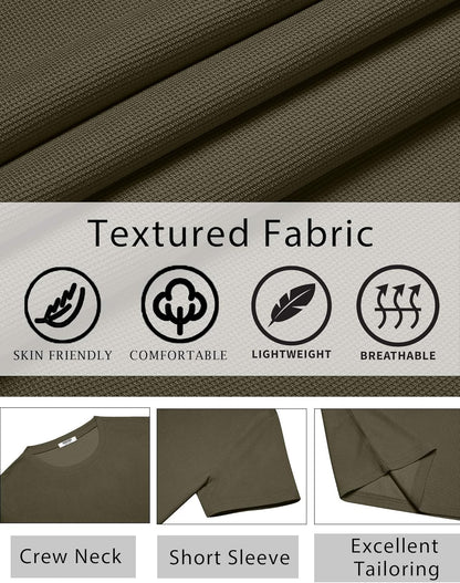 T Shirt Short Sleeve Crew Neck T-Shirt Casual Summer Basic Tee Shirts
