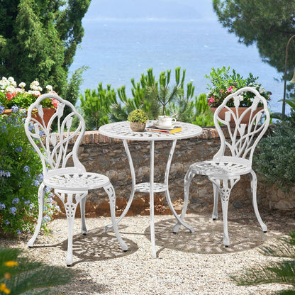 Yaheetech 3-Piece Outdoor Bistro Set w/Floral Design