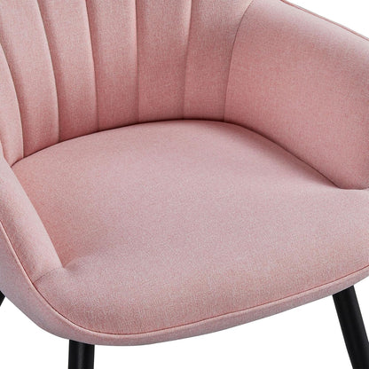 Yaheetech PU Leather Armchair Modern Accent Chair with Metal Legs