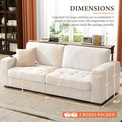 146" U-Shaped Modern Sofa Modular Sectional Cloud Couch