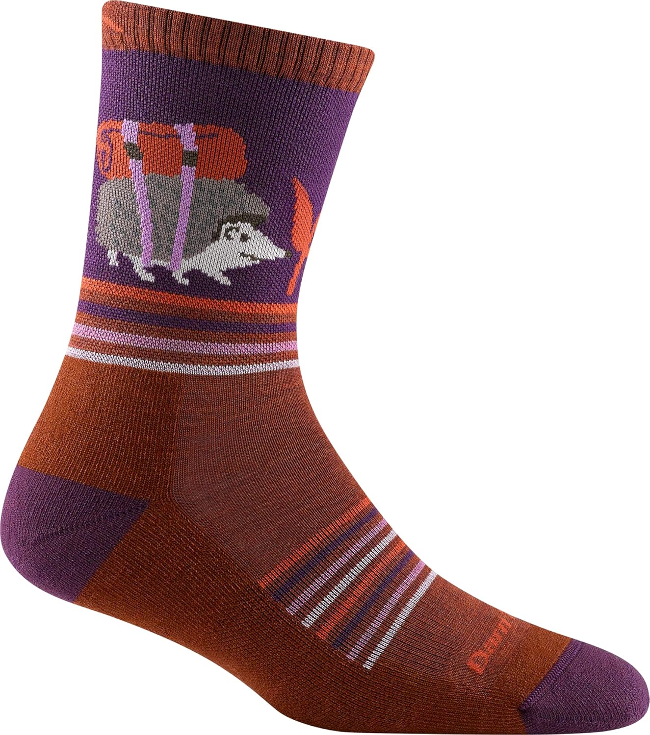 Darntough Women's Critter Club Micro Crew Lightweight with Cushion Sock