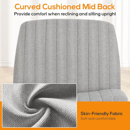 DUMOS Criss Cross Chair Legged Office Wide Comfy Desk Seat