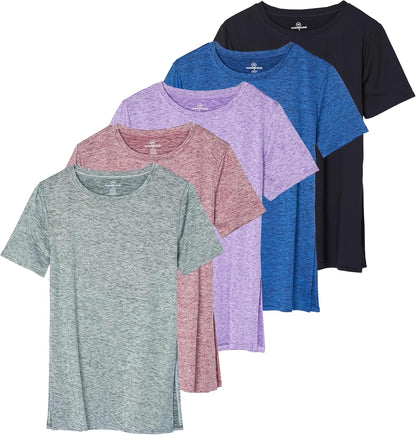 Women's Short Sleeve Active Workout T-Shirts