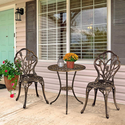 Yaheetech 3-Piece Outdoor Bistro Set w/Floral Design