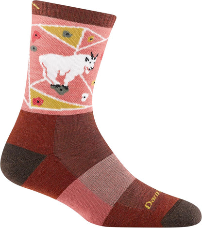 Darntough Women's Critter Club Micro Crew Lightweight with Cushion Sock