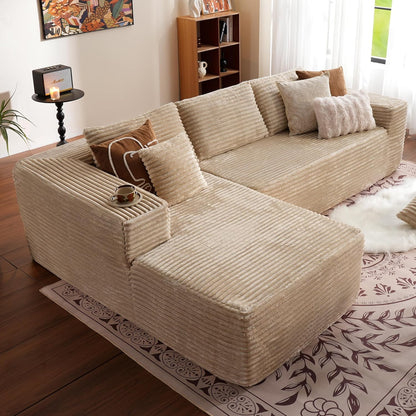 104" Cloud Sectional Couch with L-Shape Chaise