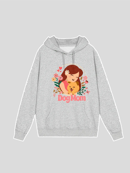 Dog and Mom Graphic Hoodie