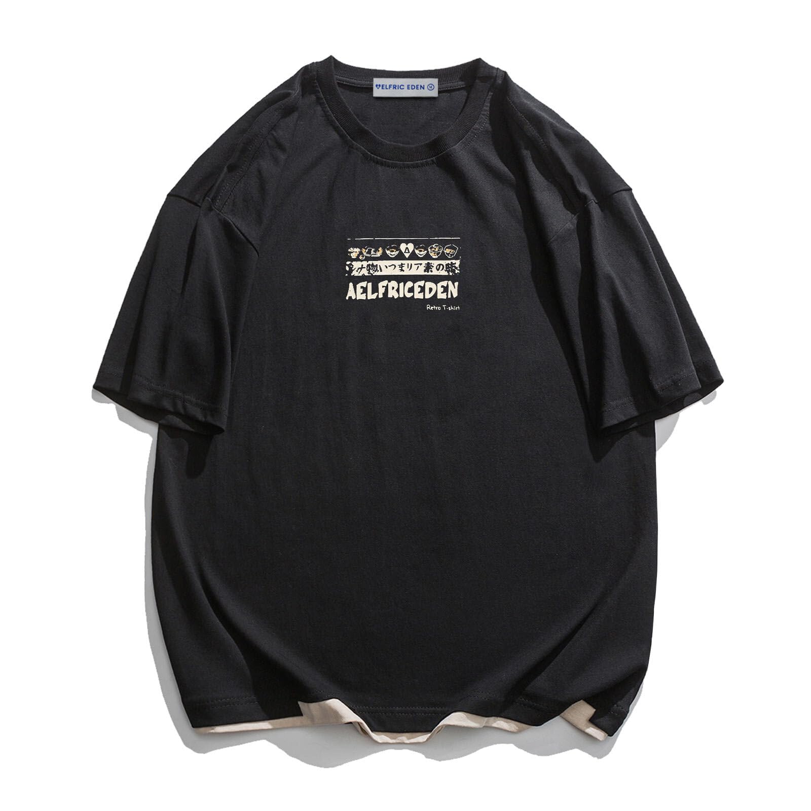 Mens 90s Vintage Oversized Shirts Unisex Harajuku T Shirt Print Graphic Tees