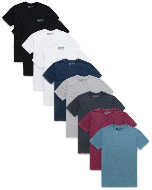 Mens Casual Solid Tee Timeless Design Easy to Match Colors