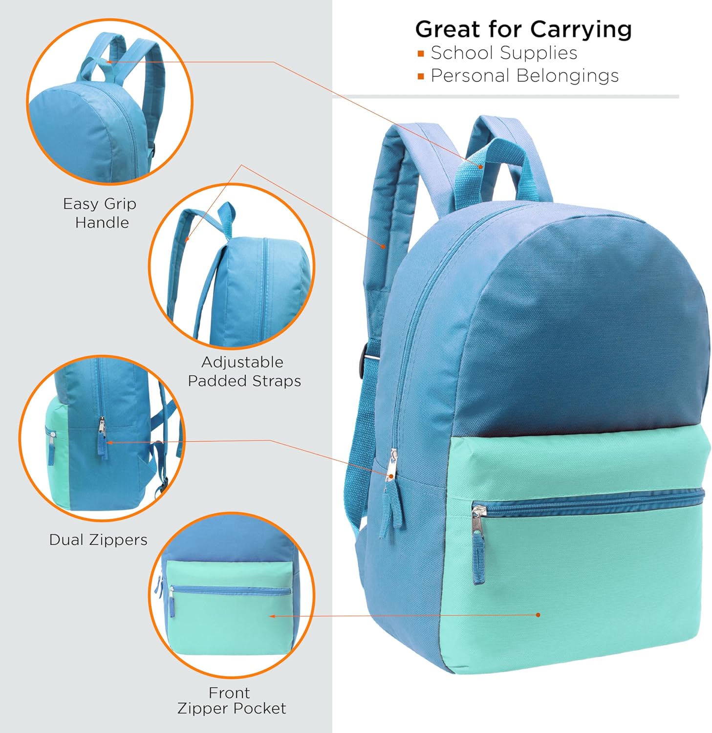 17" School Backpacks for Kids