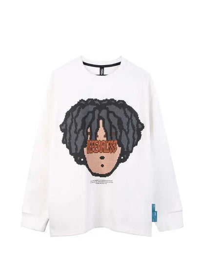 Boy Cartoon Graphic Casual Sweatshirt