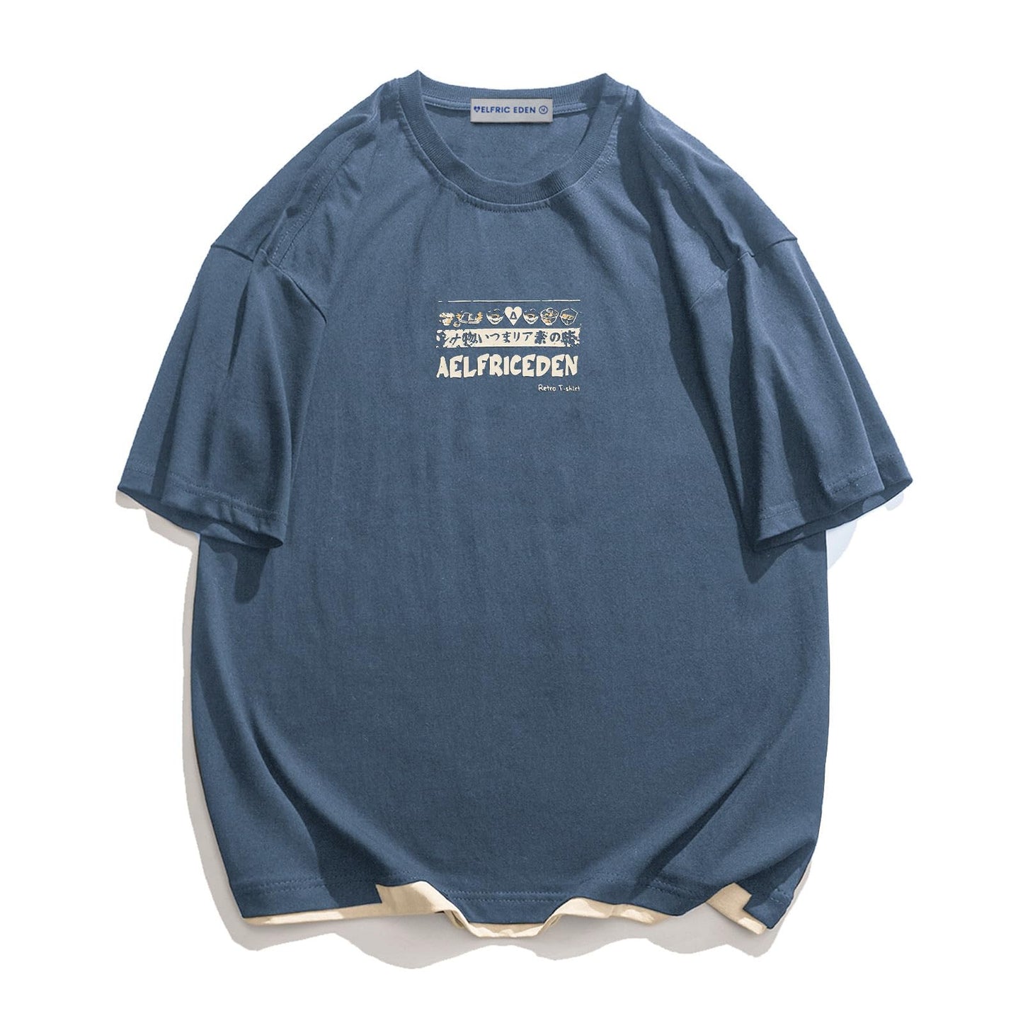 Mens 90s Vintage Oversized Shirts Unisex Harajuku T Shirt Print Graphic Tees