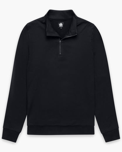 Mens Quarter Zip Tee Lightweight Long Sleeve Athletic Shirt Casual Pullover Top