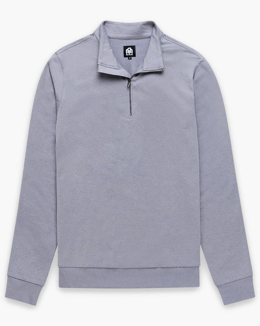 Mens Quarter Zip Tee Lightweight Long Sleeve Athletic Shirt Casual Pullover Top
