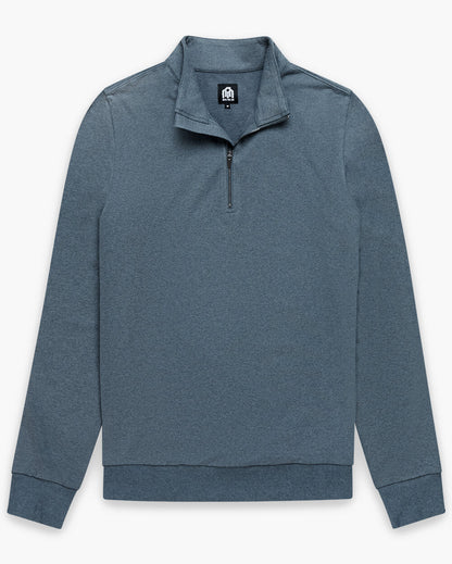 Mens Quarter Zip Tee Lightweight Long Sleeve Athletic Shirt Casual Pullover Top