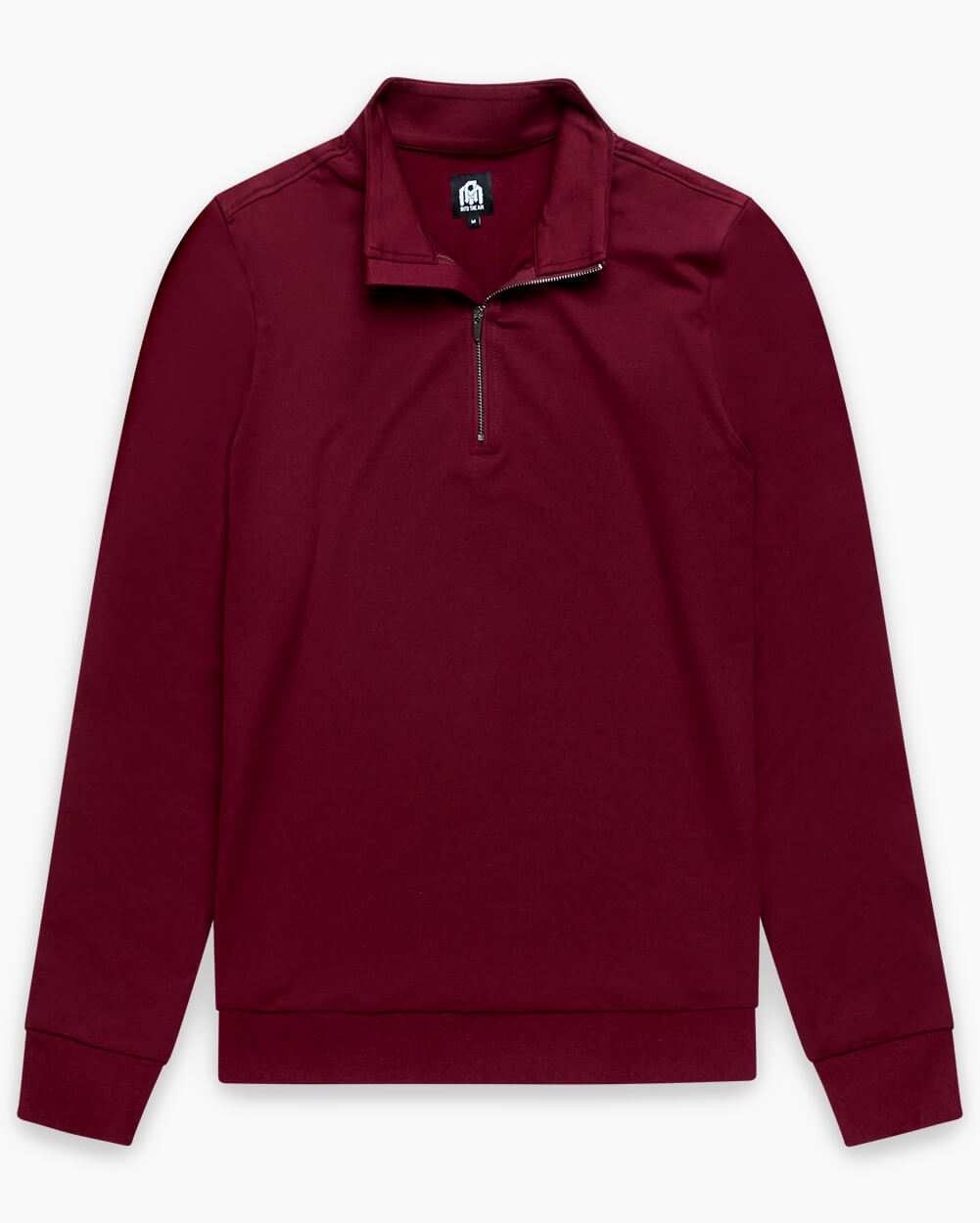 Mens Quarter Zip Tee Lightweight Long Sleeve Athletic Shirt Casual Pullover Top