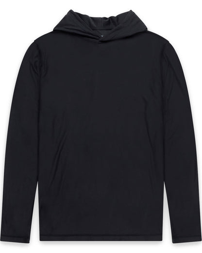 Mens Long Sleeve Hooded Active Tee Lightweight Workout Shirt with Hood