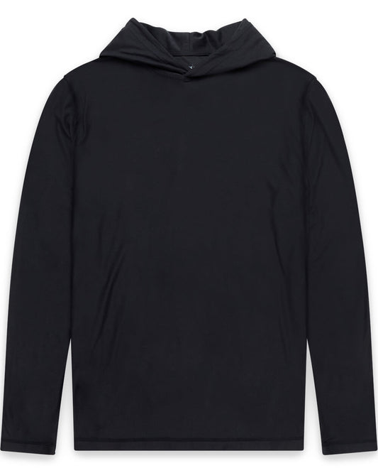 Mens Long Sleeve Hooded Active Tee Lightweight Workout Shirt with Hood