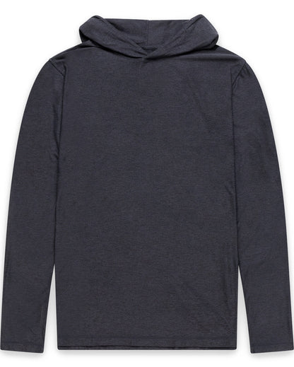 Mens Long Sleeve Hooded Active Tee Lightweight Workout Shirt with Hood