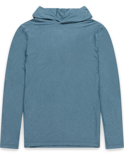 Mens Long Sleeve Hooded Active Tee Lightweight Workout Shirt with Hood