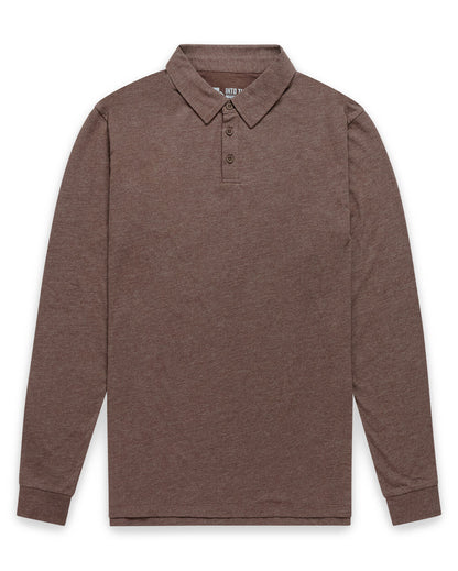 Long Sleeve Polo Shirt Sweatshirt for Men Blue