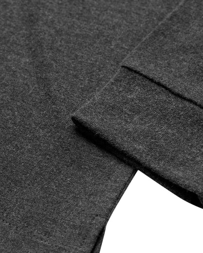 Long Sleeve Polo Shirt Sweatshirt for Men Blue