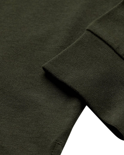 Long Sleeve Polo Shirt Sweatshirt for Men Blue