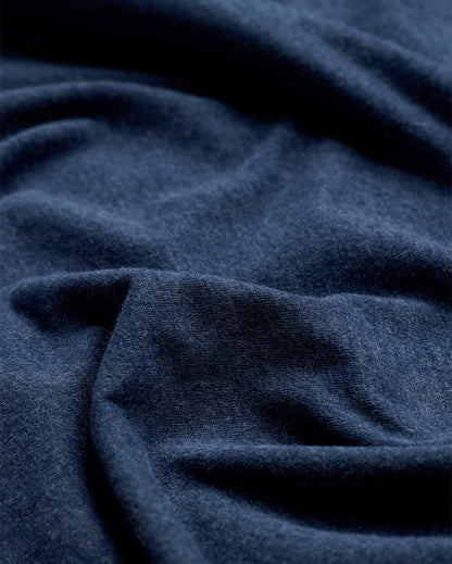 Long Sleeve Polo Shirt Sweatshirt for Men Blue