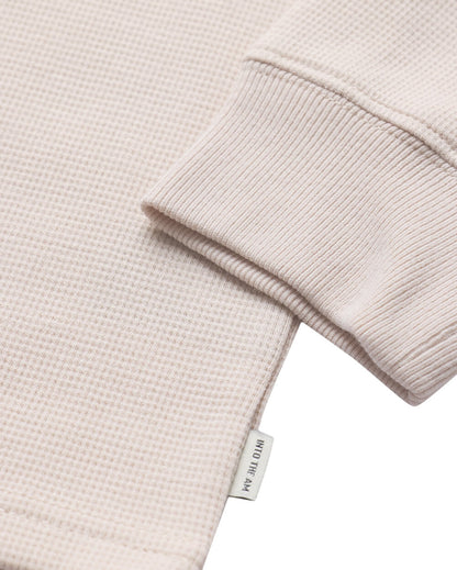 Mens Long Sleeve Waffle Knit Henley Shirt Casual Button Front Thermal Top