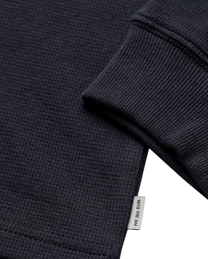 Mens Long Sleeve Waffle Knit Henley Shirt Casual Button Front Thermal Top