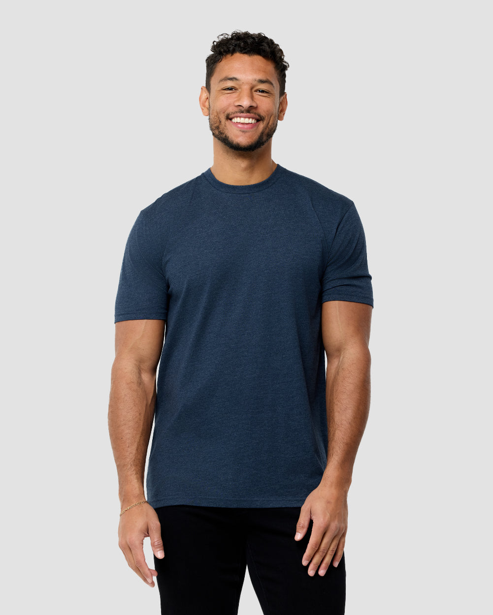 Basic Short Sleeve Tee Cotton T-shirt for Men