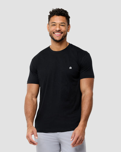 Basic Pure Color Cotton T-shirt Tee for Men
