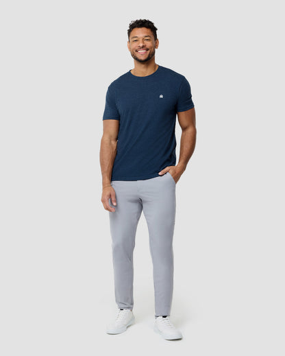 Basic Pure Color Cotton T-shirt Tee for Men