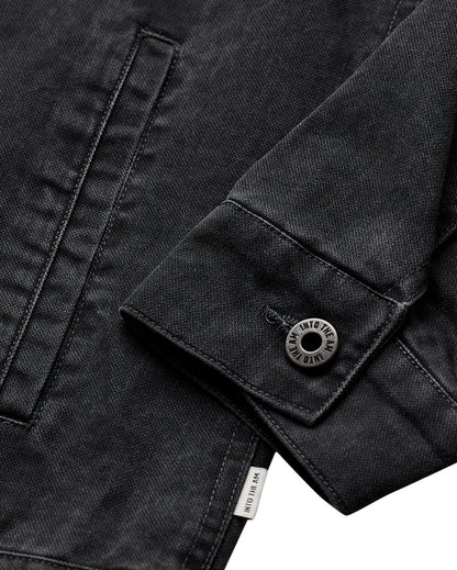 Mens Trucker Jacket Classic Fit Button Up with Chest and Side Pockets