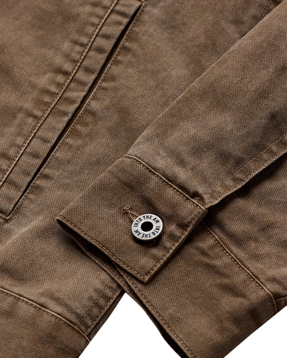 Mens Trucker Jacket Classic Fit Button Up with Chest and Side Pockets