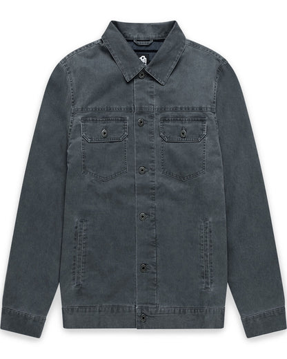 Mens Trucker Jacket Classic Fit Button Up with Chest and Side Pockets