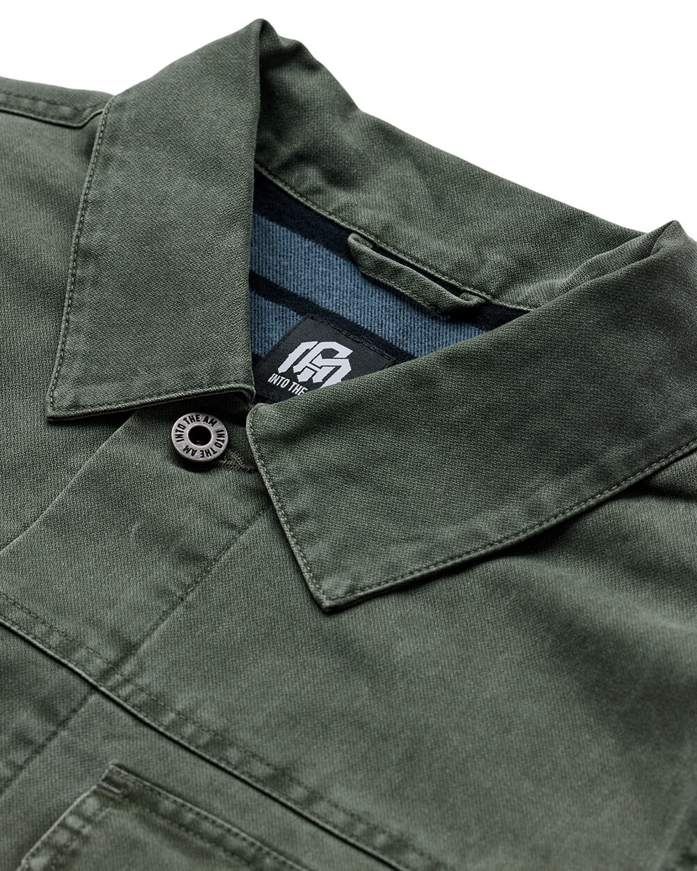 Mens Trucker Jacket Classic Fit Button Up with Chest and Side Pockets
