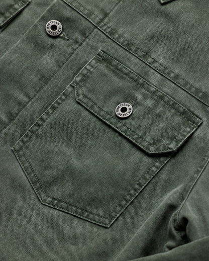 Mens Trucker Jacket Classic Fit Button Up with Chest and Side Pockets