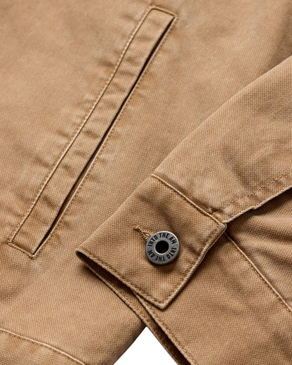Mens Trucker Jacket Classic Fit Button Up with Chest and Side Pockets