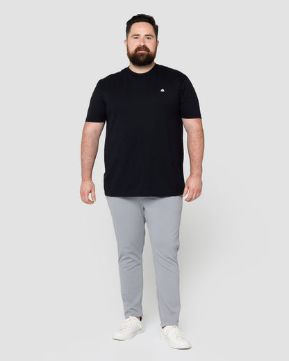Basic Pure Color Cotton T-shirt Tee for Men