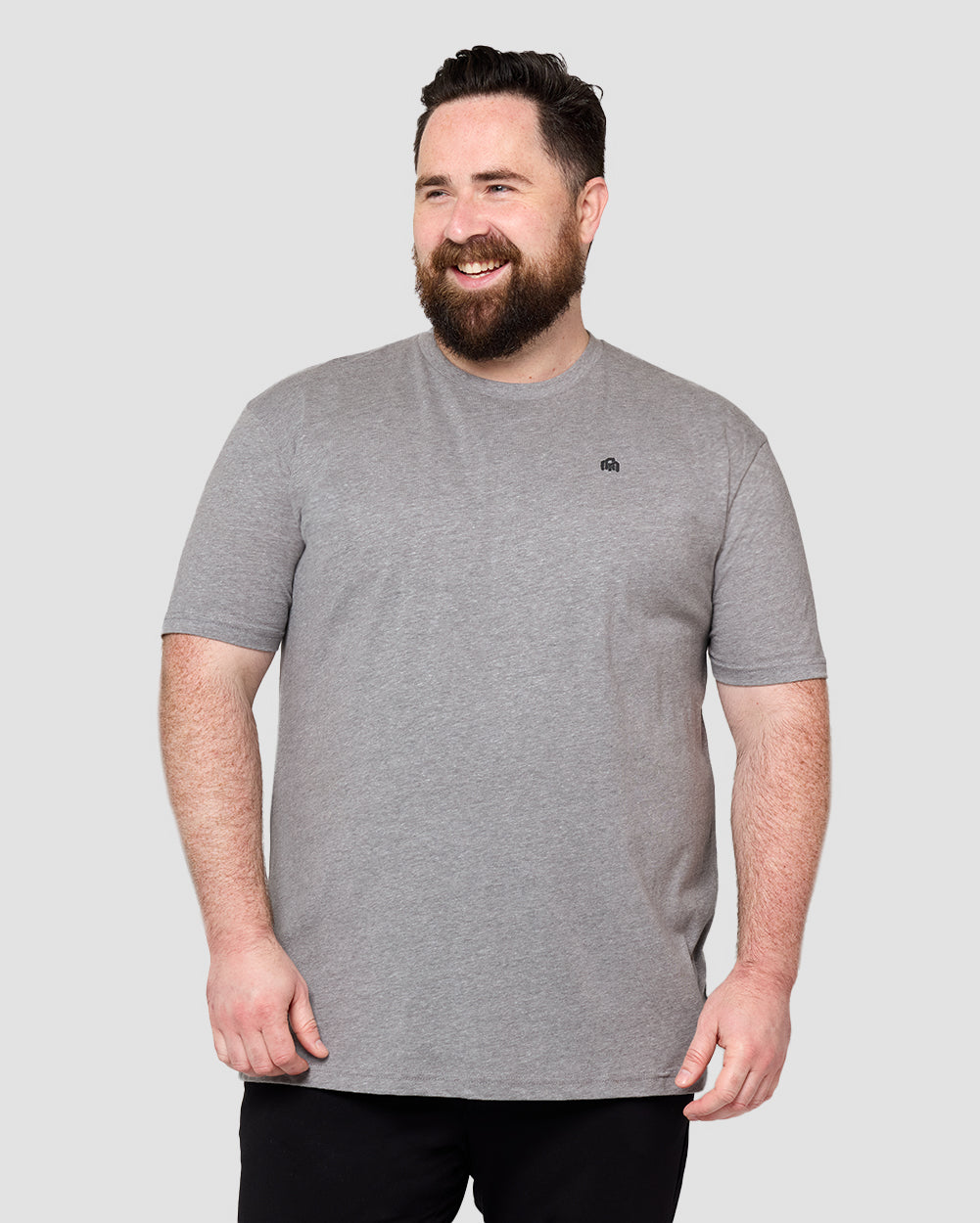 Basic Pure Color Cotton T-shirt Tee for Men