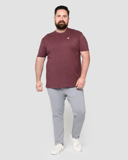 Basic Pure Color Cotton T-shirt Tee for Men