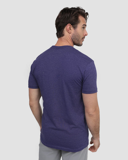 Basic Pure Color Cotton T-shirt Tee for Men