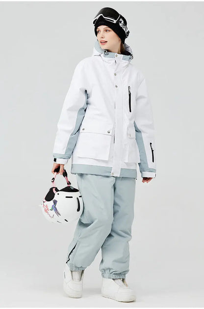 Women’s Outdoor Snowboarding Jacket and Pants Winter Suit