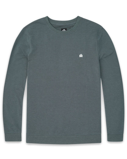 Mens Crewneck Sweatshirt Classic Fit Fleece Pullover Casual Long Sleeve Shirt