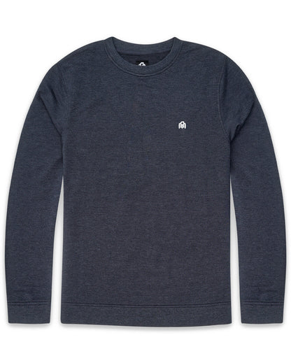 Mens Crewneck Sweatshirt Classic Fit Fleece Pullover Casual Long Sleeve Shirt