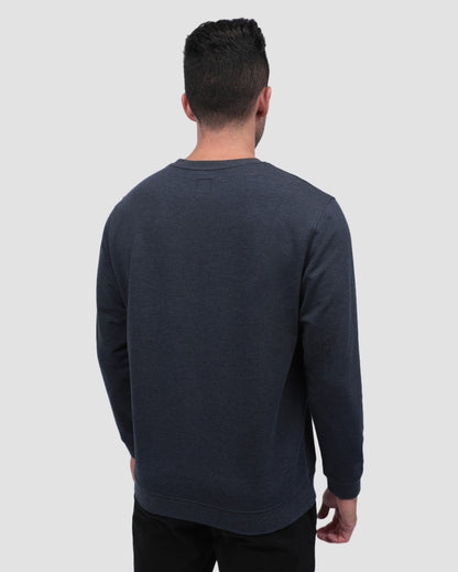 Mens Crewneck Sweatshirt Classic Fit Fleece Pullover Casual Long Sleeve Shirt